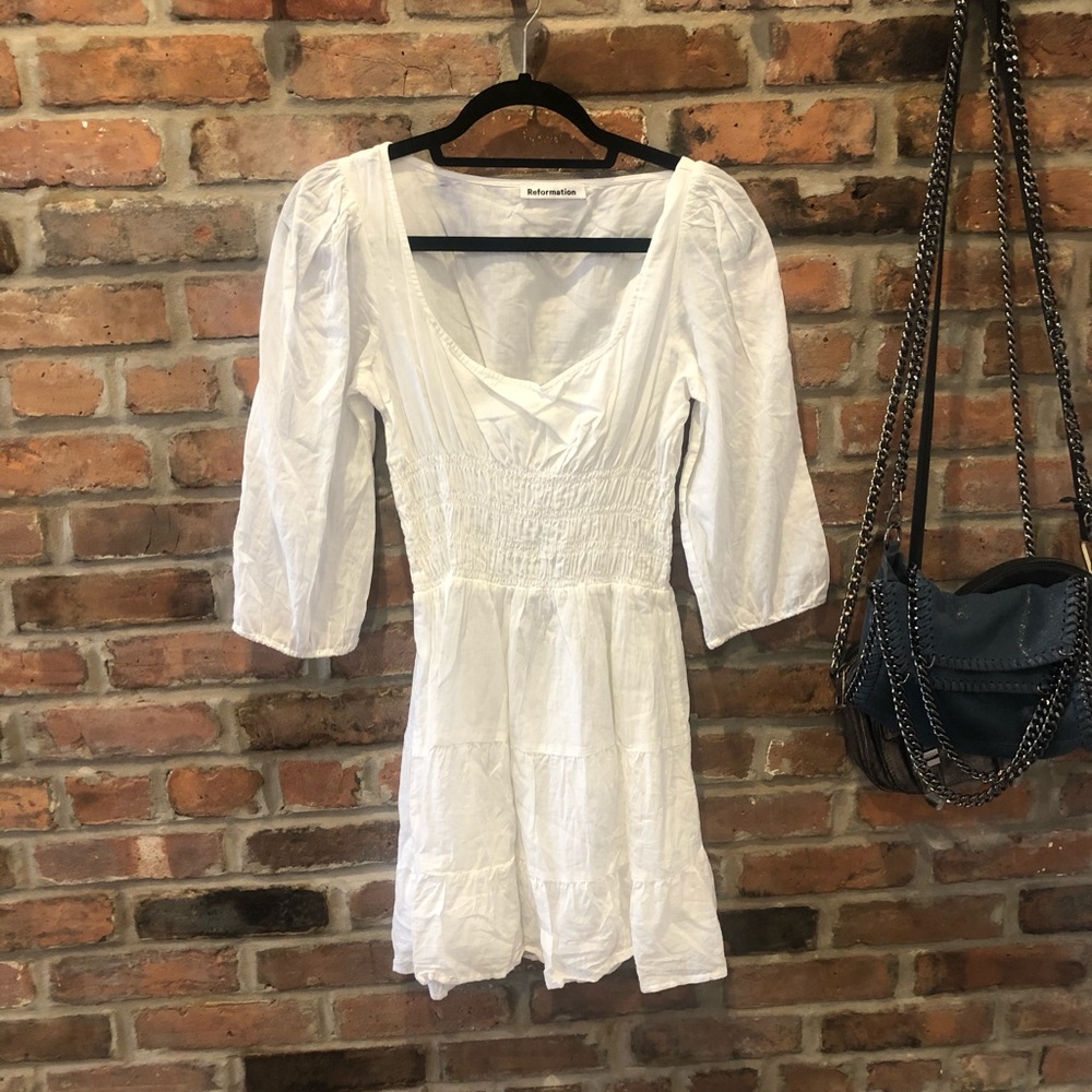 White reformation dress